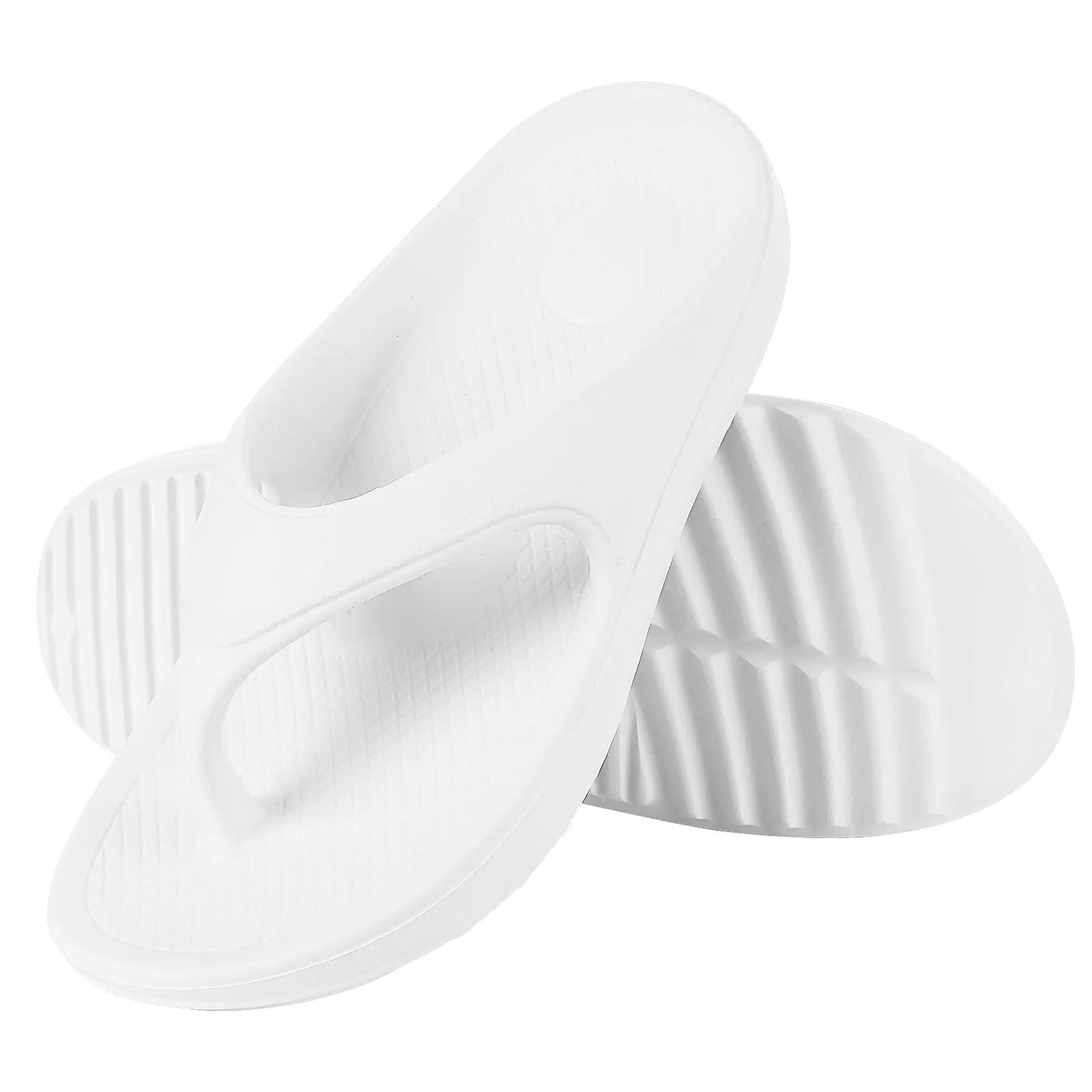 Shevalues Men's Orthopedic Sandals Fashion Couples Beach Flip Flop Summer Outdoor Soft Sandals With Arch Support Bathroom Slides