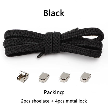 No Tie Elastic Shoe Laces One Size Fits All Adult Shoes Shoelaces for Sneakers Shoelace Tieless Flat Expand Shoestrings