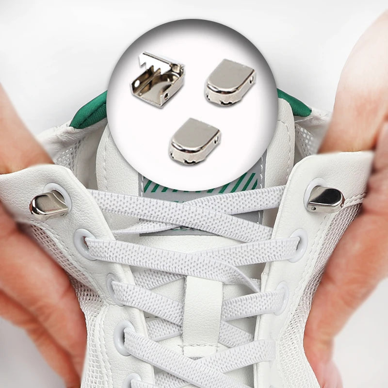 No Tie Elastic Shoe Laces One Size Fits All Adult Shoes Shoelaces for Sneakers Shoelace Tieless Flat Expand Shoestrings