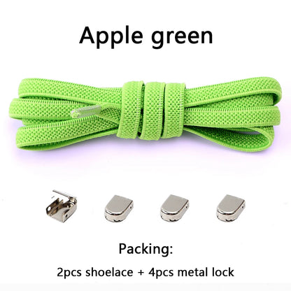 No Tie Elastic Shoe Laces One Size Fits All Adult Shoes Shoelaces for Sneakers Shoelace Tieless Flat Expand Shoestrings