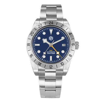 San Martin New 39mm NH34 BB GMT Automatic Mechanical Watch Sport Watch Sapphire Luminous Waterproof 100m for Men Relogio SN0054