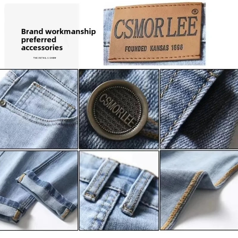 2025 Brand Jeans Summer Style Utr Thin Light  Men's Jeans Fashion Male Casual Denim Men's Jeans Slim Wholesale Jeans