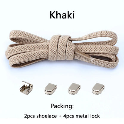 No Tie Elastic Shoe Laces One Size Fits All Adult Shoes Shoelaces for Sneakers Shoelace Tieless Flat Expand Shoestrings