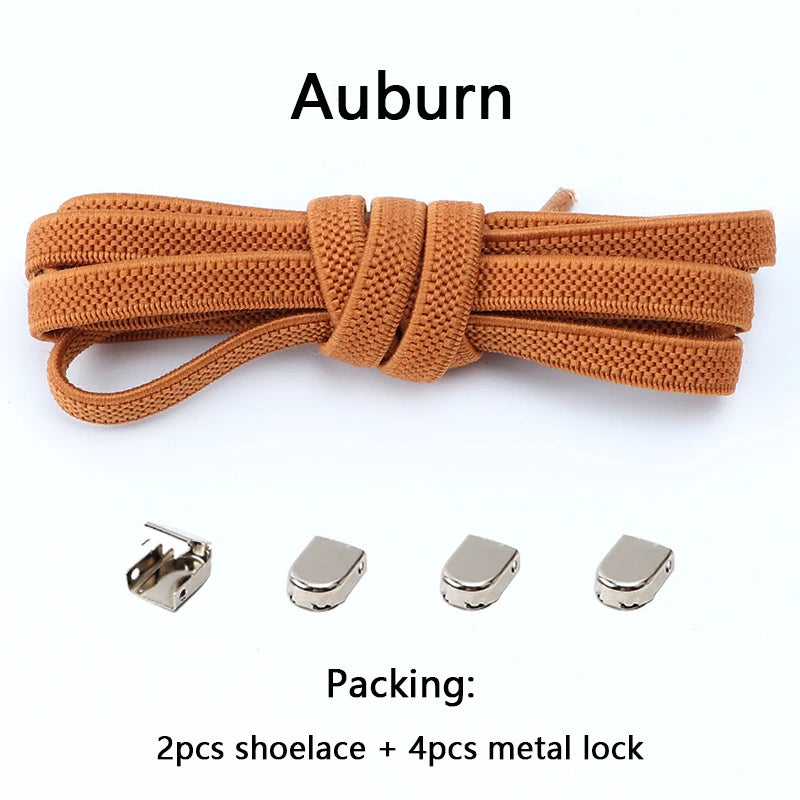 No Tie Elastic Shoe Laces One Size Fits All Adult Shoes Shoelaces for Sneakers Shoelace Tieless Flat Expand Shoestrings