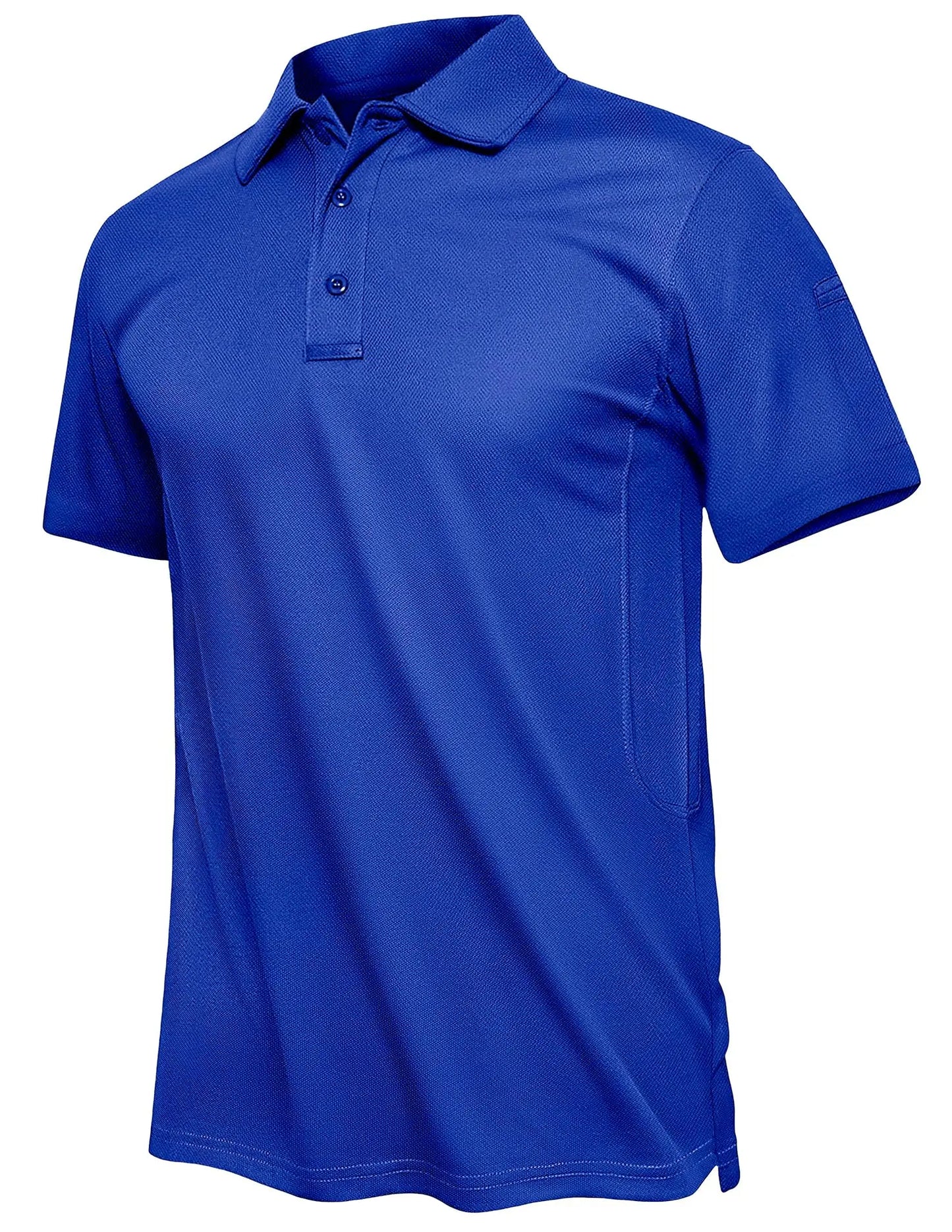 TACVASEN Summer Polo Tee Shirts Men's Short Sleeve Quick Dry T-shirt Breathable Work Shirt Fishing Hiking Golf Polos Top Man