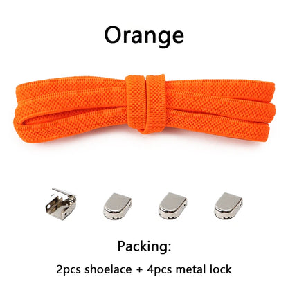No Tie Elastic Shoe Laces One Size Fits All Adult Shoes Shoelaces for Sneakers Shoelace Tieless Flat Expand Shoestrings