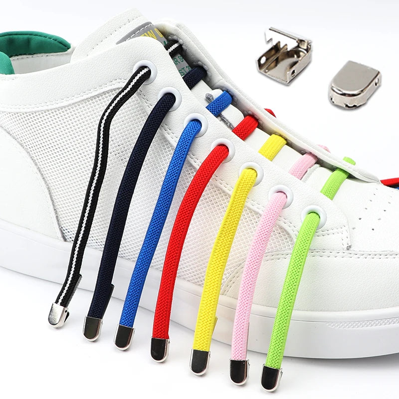 No Tie Elastic Shoe Laces One Size Fits All Adult Shoes Shoelaces for Sneakers Shoelace Tieless Flat Expand Shoestrings