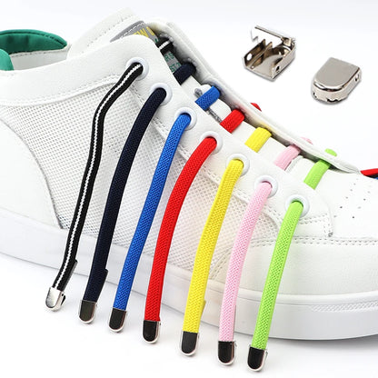 No Tie Elastic Shoe Laces One Size Fits All Adult Shoes Shoelaces for Sneakers Shoelace Tieless Flat Expand Shoestrings