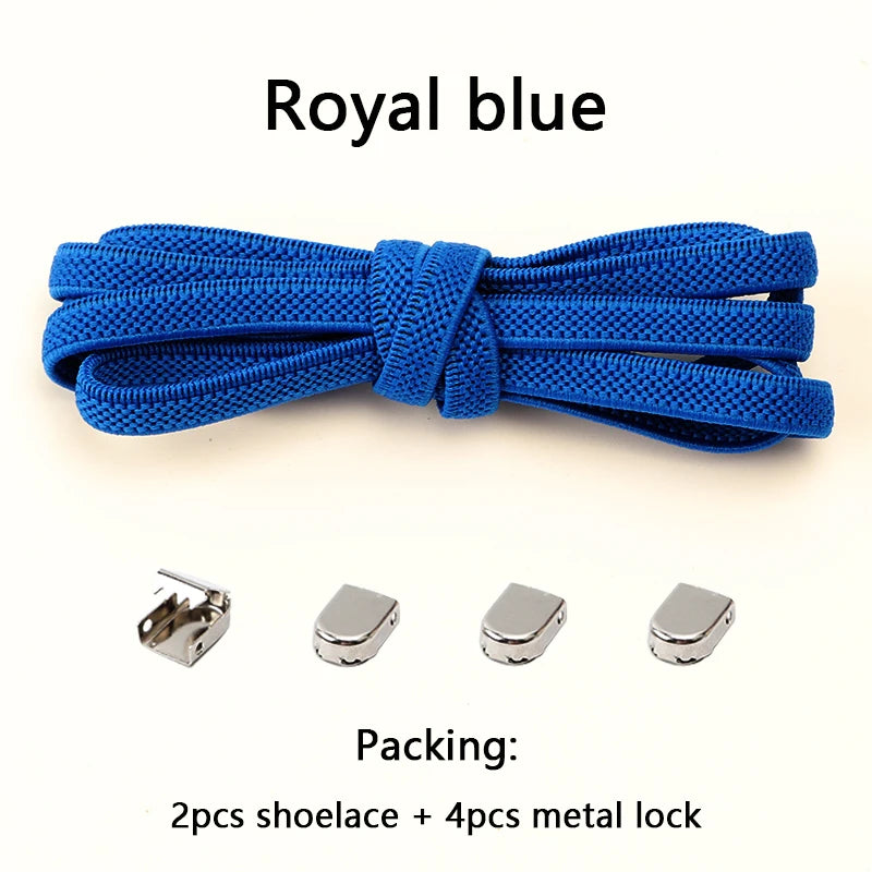 No Tie Elastic Shoe Laces One Size Fits All Adult Shoes Shoelaces for Sneakers Shoelace Tieless Flat Expand Shoestrings
