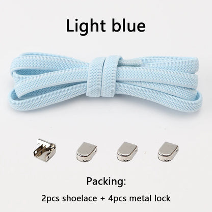 No Tie Elastic Shoe Laces One Size Fits All Adult Shoes Shoelaces for Sneakers Shoelace Tieless Flat Expand Shoestrings